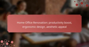 Home Office Renovation: productivity boost, ergonomic design, aesthetic appeal