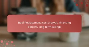 Roof Replacement: cost analysis, financing options, long-term savings
